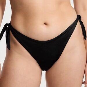 Victoria secret Black Side-Tie Bikini Bottom‎ brazillian  Swimwear For Women